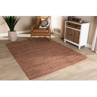 Baxton Studio Flamings-Rust-Rug Baxton Studio Flamings Modern and Contemporary Rust Handwoven Hemp Area Rug